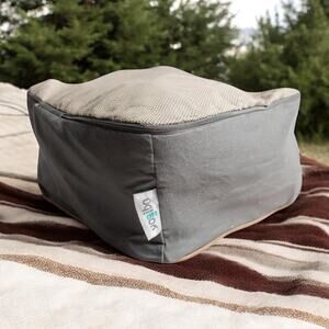 Yogibo 22” Storage Cube Mesh Packing Bag Zip Case Blanket Clothes Organizer Gray